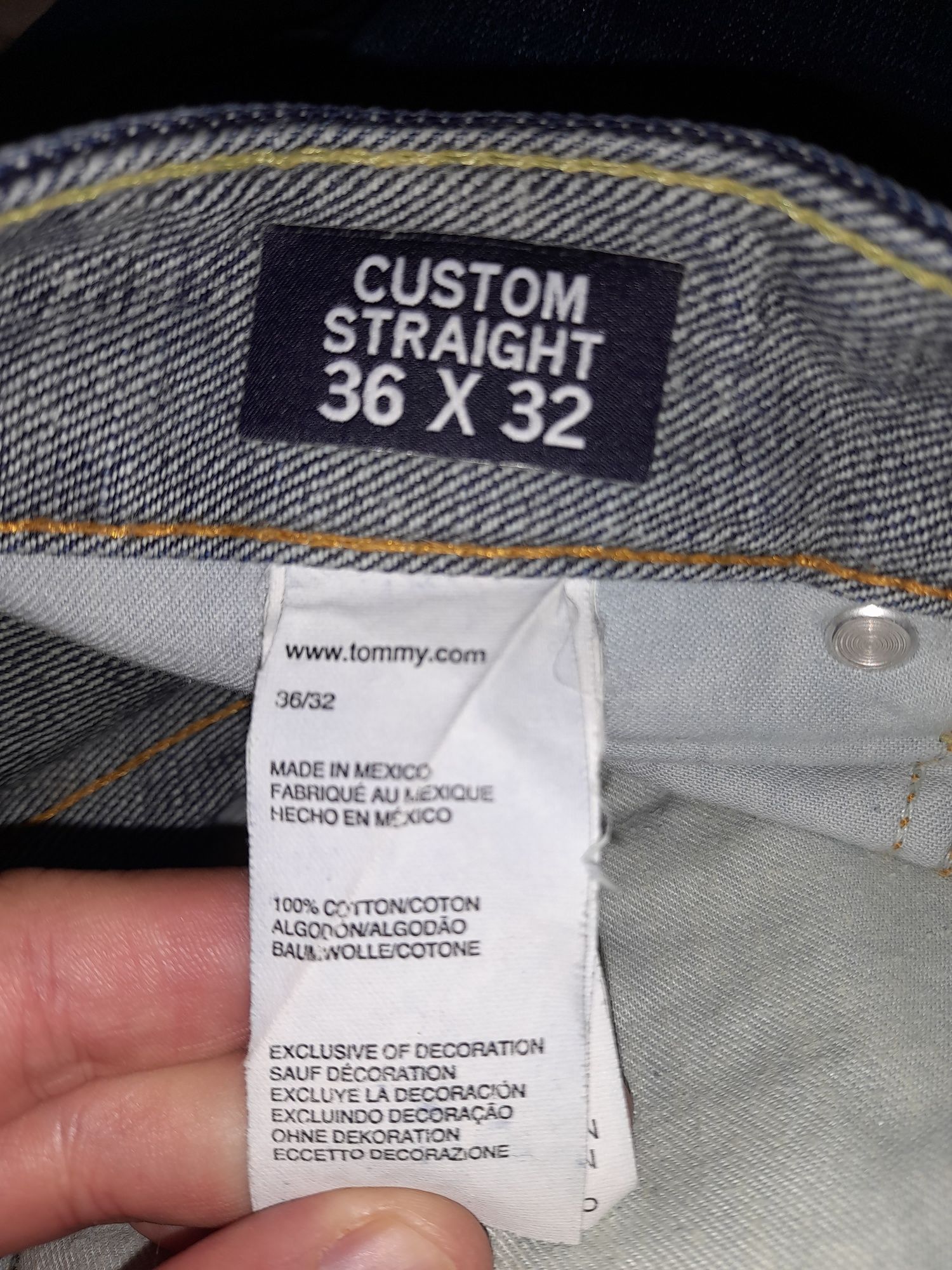 Tommy Hilfiger Custom Straight spodnie W36 L32