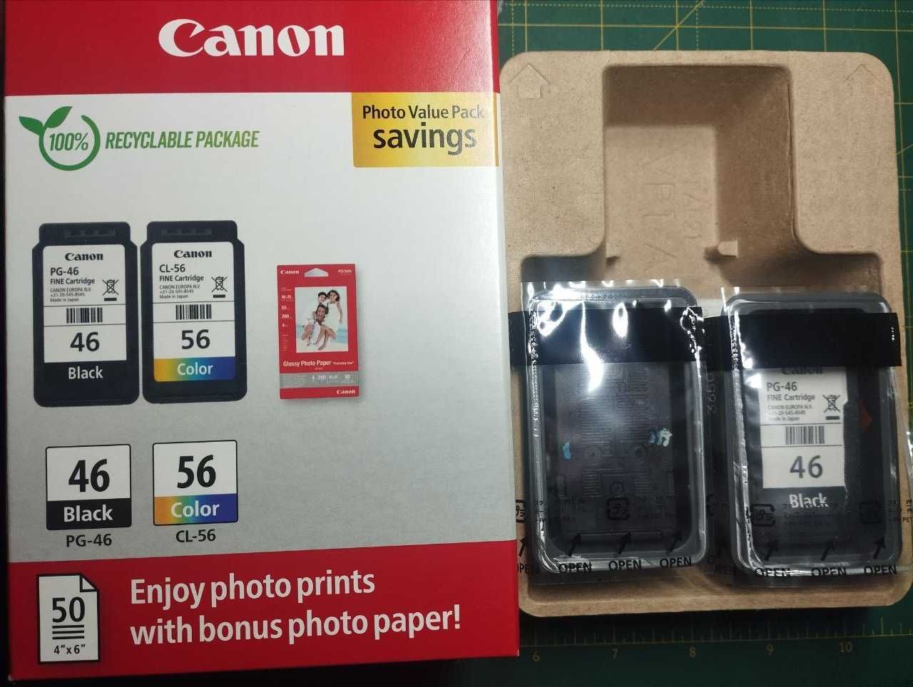 Картриджі CANON PG-46 Black та CL-56 Color