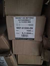 Wkręt do betonu WBT 6.1 200 mm