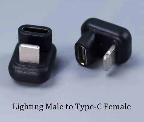 Adapter Kątowy USB C 180 Stopni (2 Sztuki)