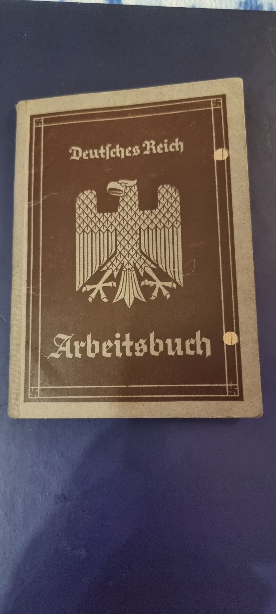 Oryginalny Arbeitsbuch 1935 Berlin 3 Rzesza