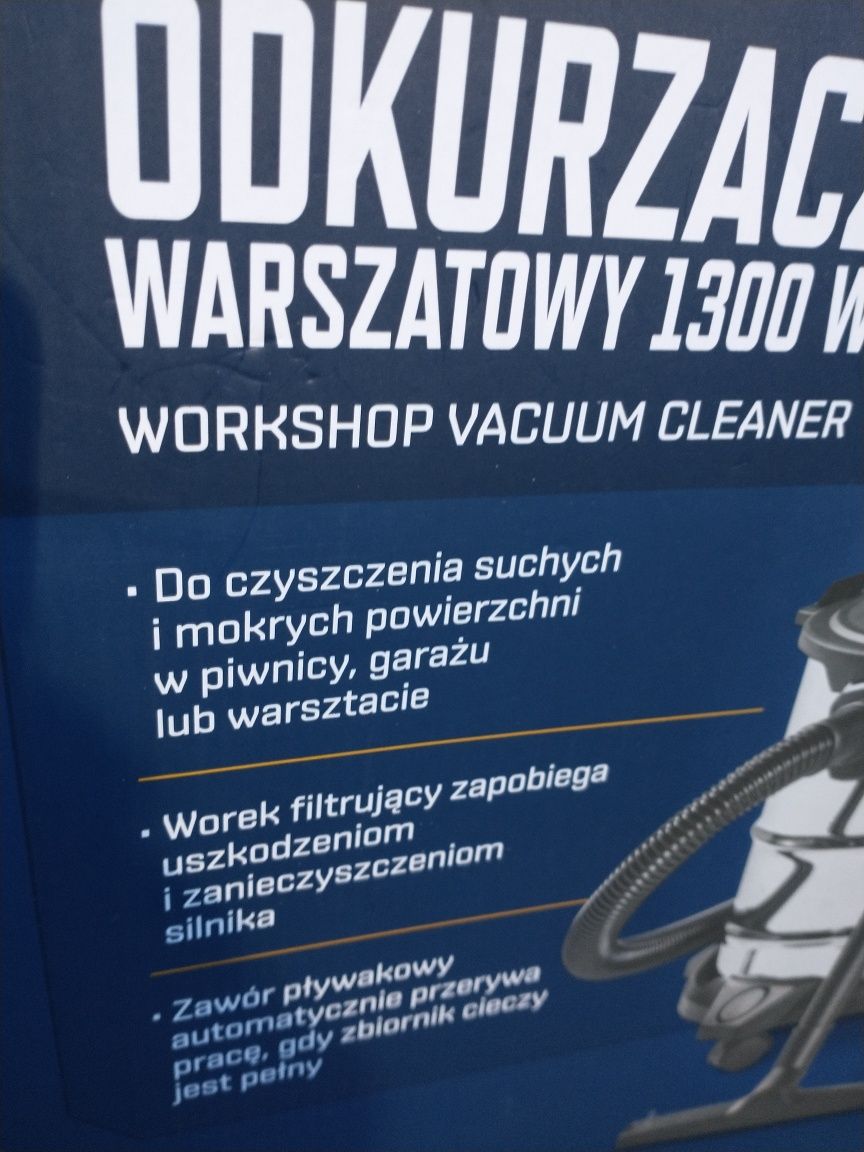 Nowy odkurzacz przemysłowy na sucho i na mokro