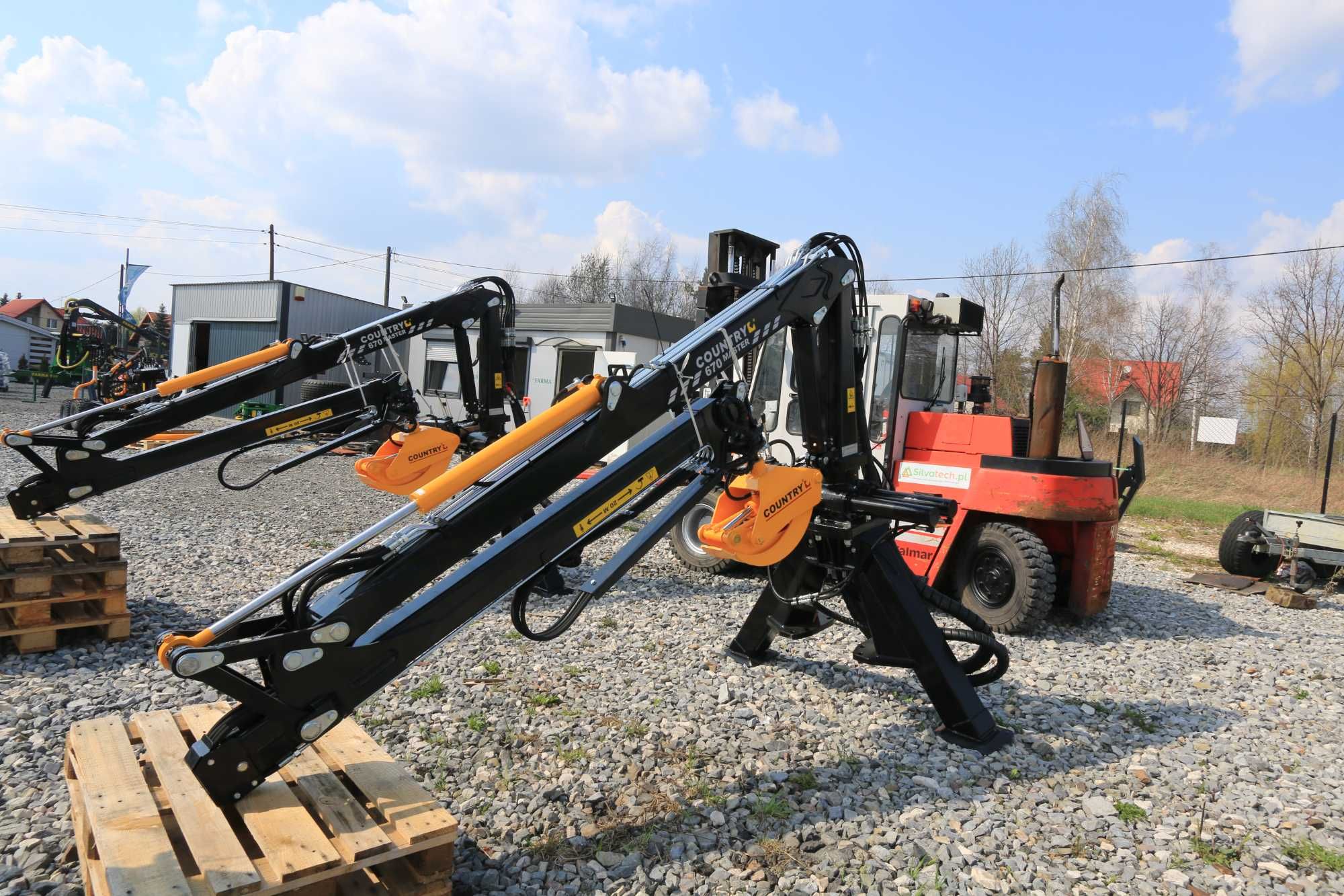 Nowy Dźwig 6.7m żuraw bez podpór rotatora chwytaka rozdzielacza