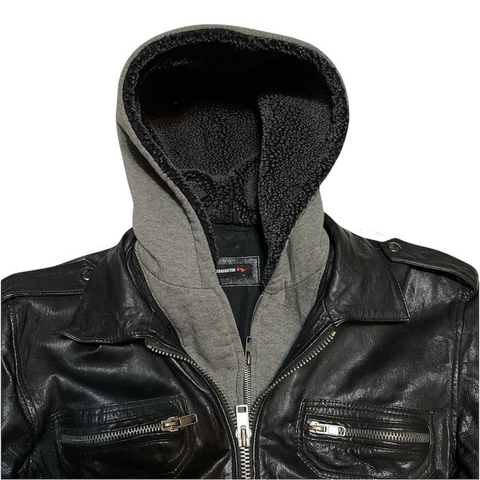 Шкіряна куртка бомбер 56 розмір єврозима