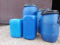 Kanistry, beczki pojemniki od 20l do 200l mauzer 1000l