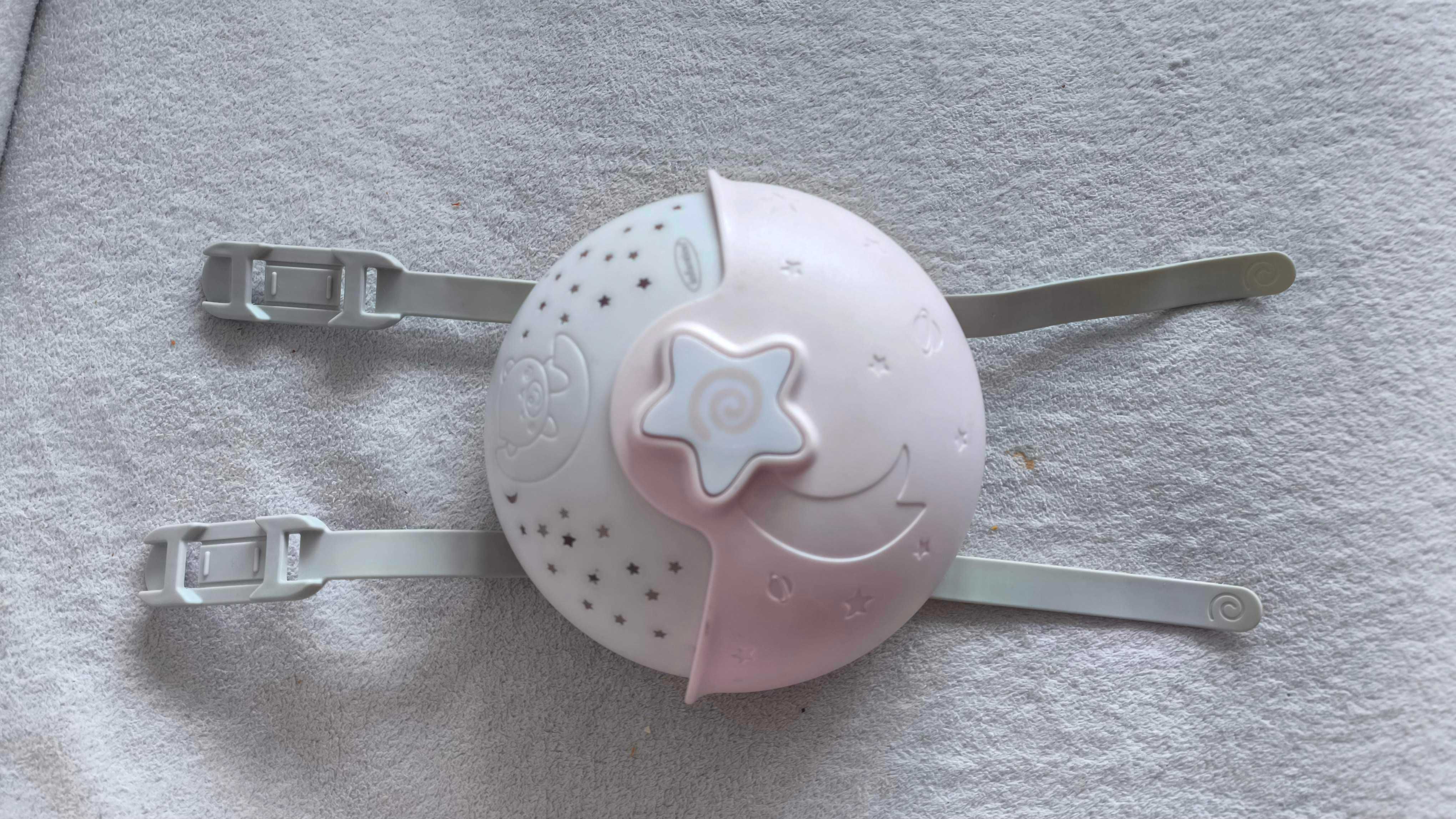 Projektor 2w1 Infantino B-kids lampka nocna, gwiazdki, szumy