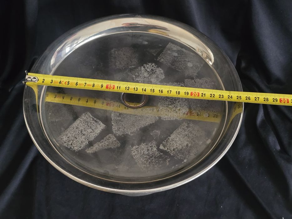 Zestaw: taca, filiżanki,  cukiernica,  patera na nodze retro prl