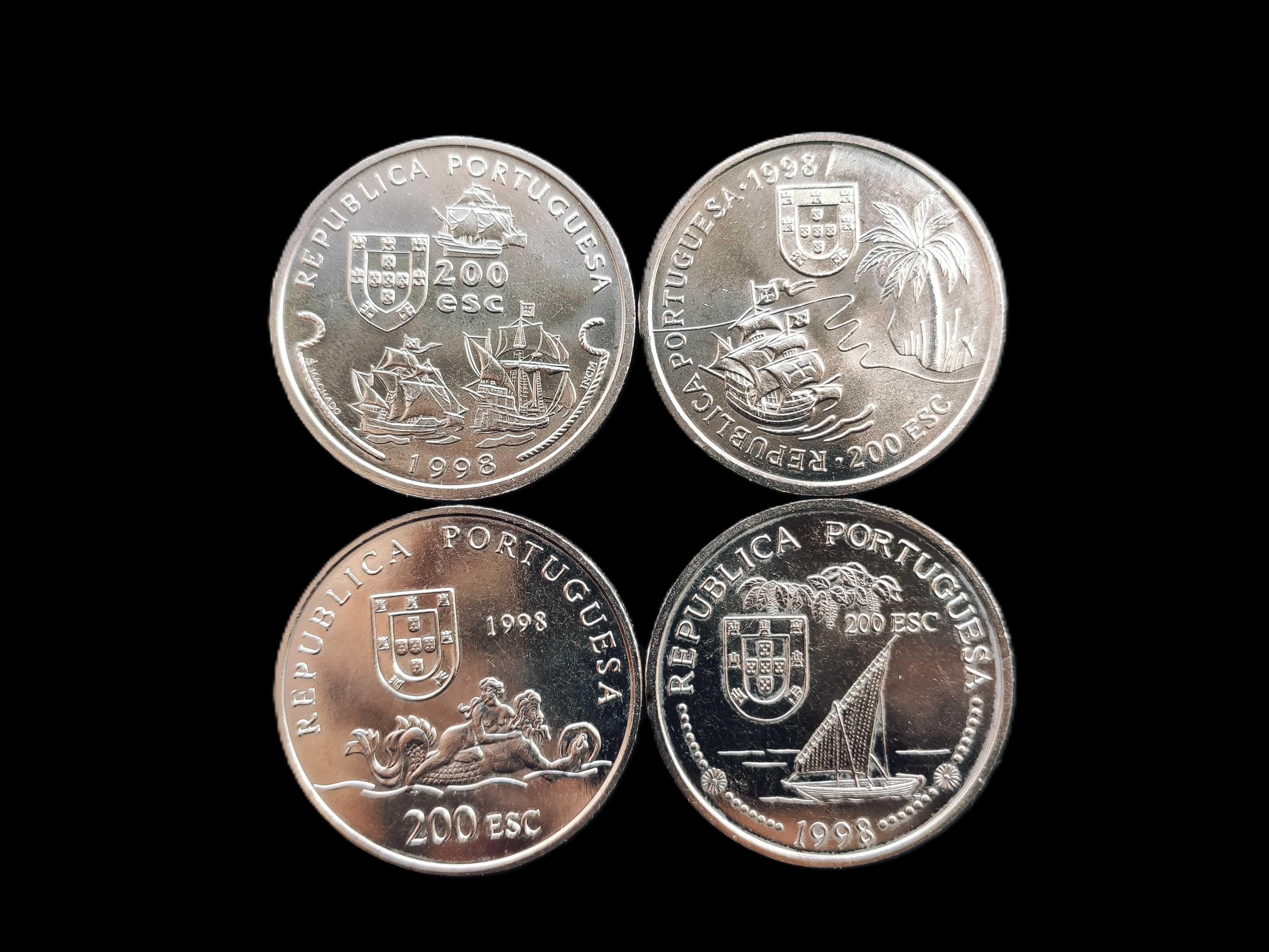 Conjunto 4 moedas 200 Escudos – IX Série Descobrimentos