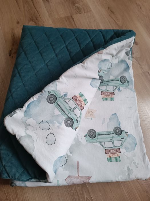 Kocyk Velvet pościel z wypełnieniem lepre retro samochody