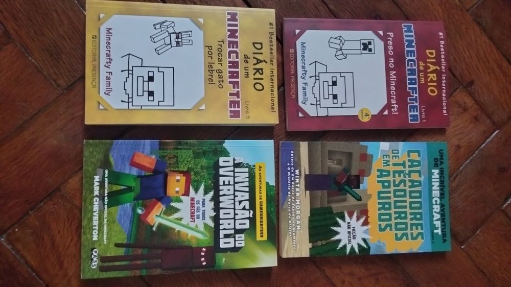 Conjunto livros de Minecraft