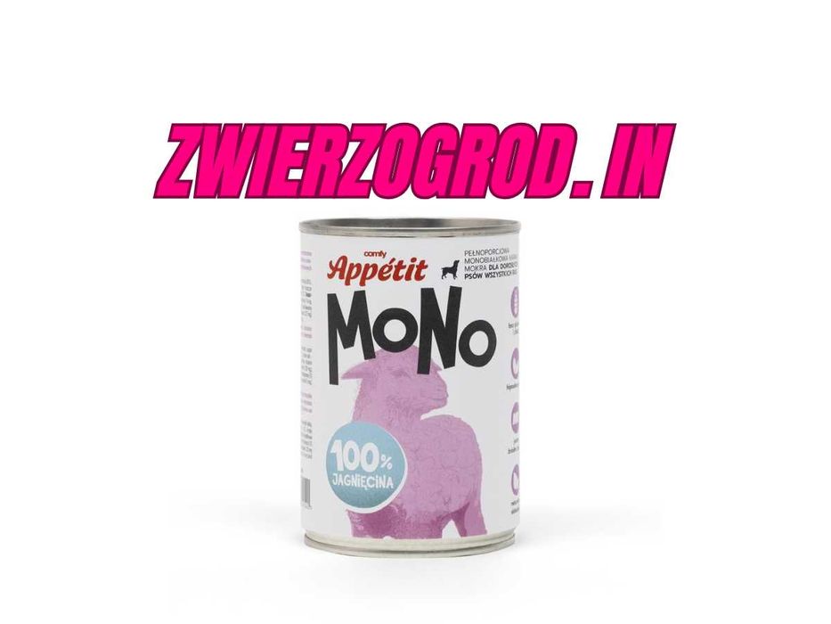 Comfy Mono Jagnięcina – mokra dla psa  6 x 400 g ** zwierzogrod.in **