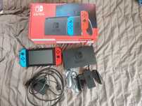 Nintendo Switch V2, stan idealny! 32GB + 128GB