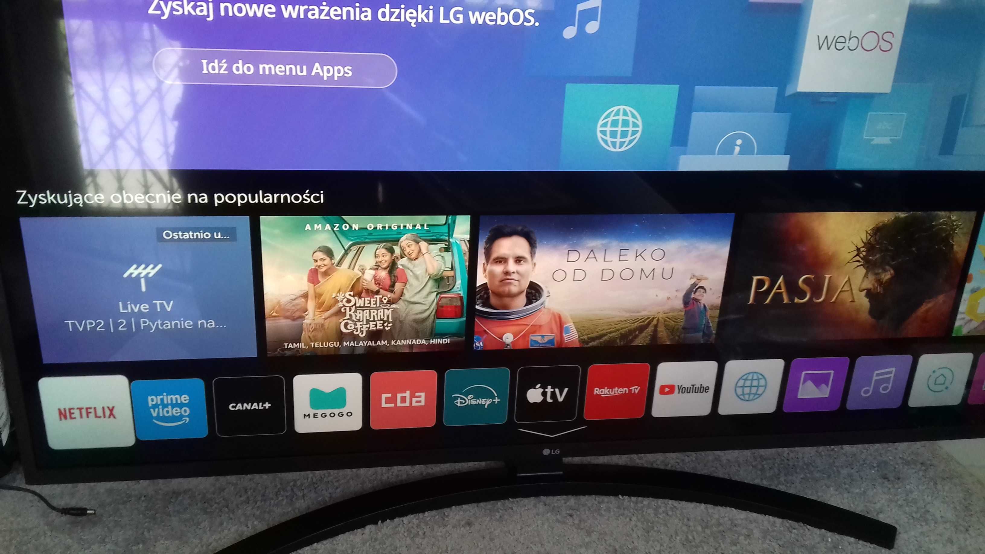 Telewizor 50" z DVB-T2 i WiFi