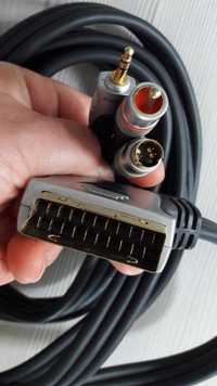 Kabel przewód SCART EURO / SVHS Przyłącze SCART / SVHS