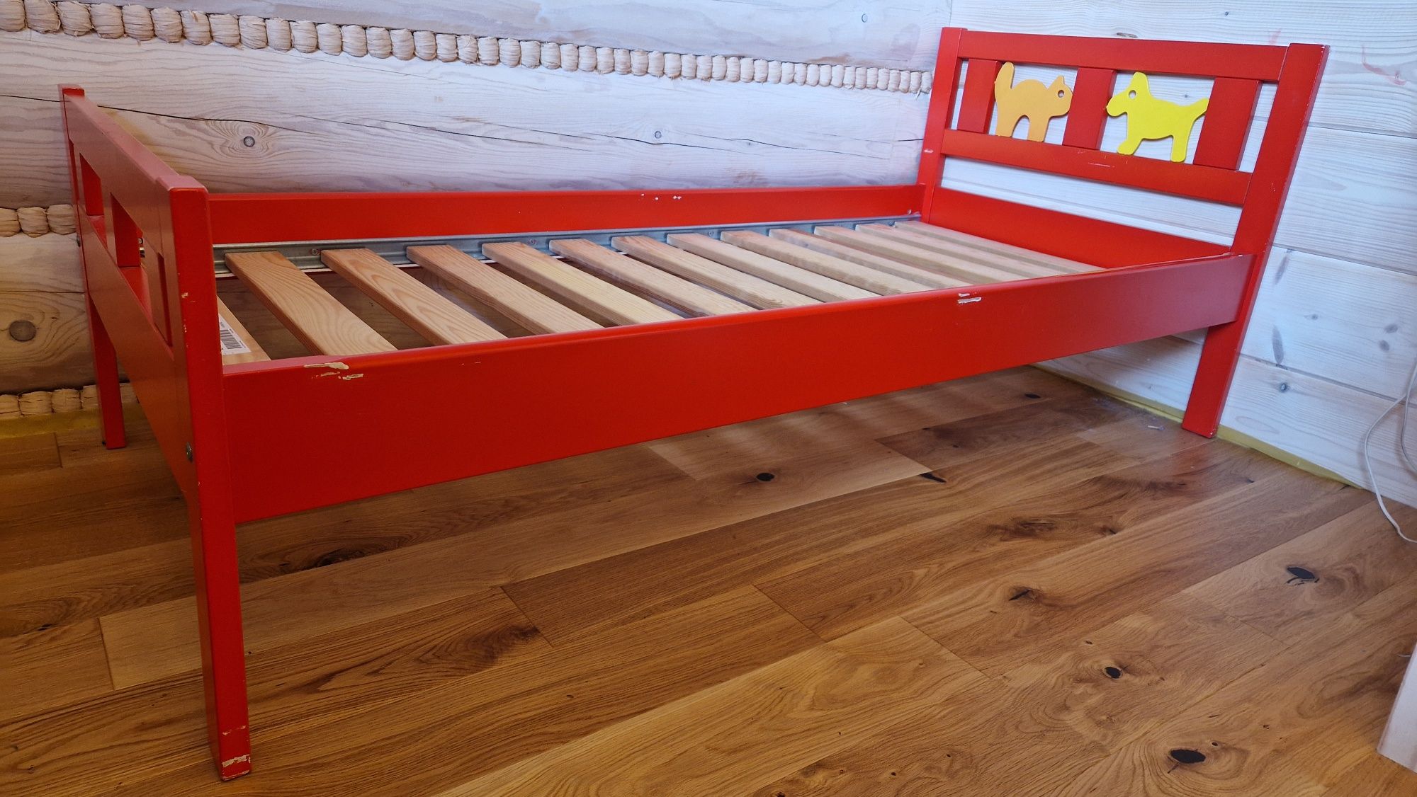 Łóżko Ikea kritter czerwone