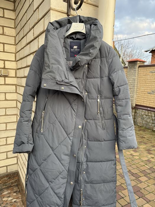 San Crony пуховик зима 46 р M L довгий