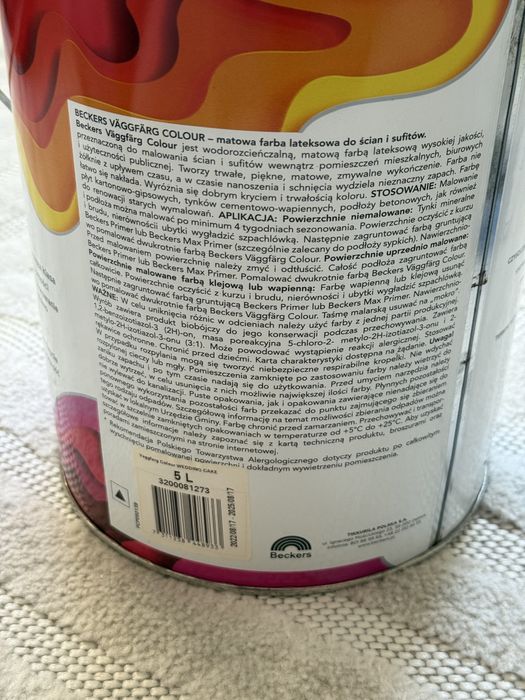 2x Beckers Väggfärg Colour Wedding Cake 5L – Farba lateksowa matowa