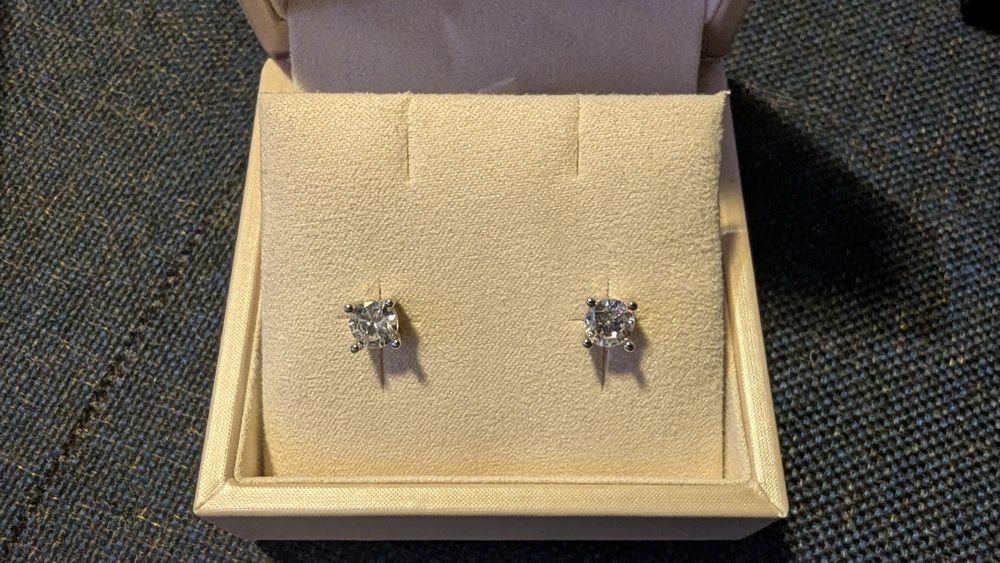 Kolczyki cyrkonie sztyfty Poznań