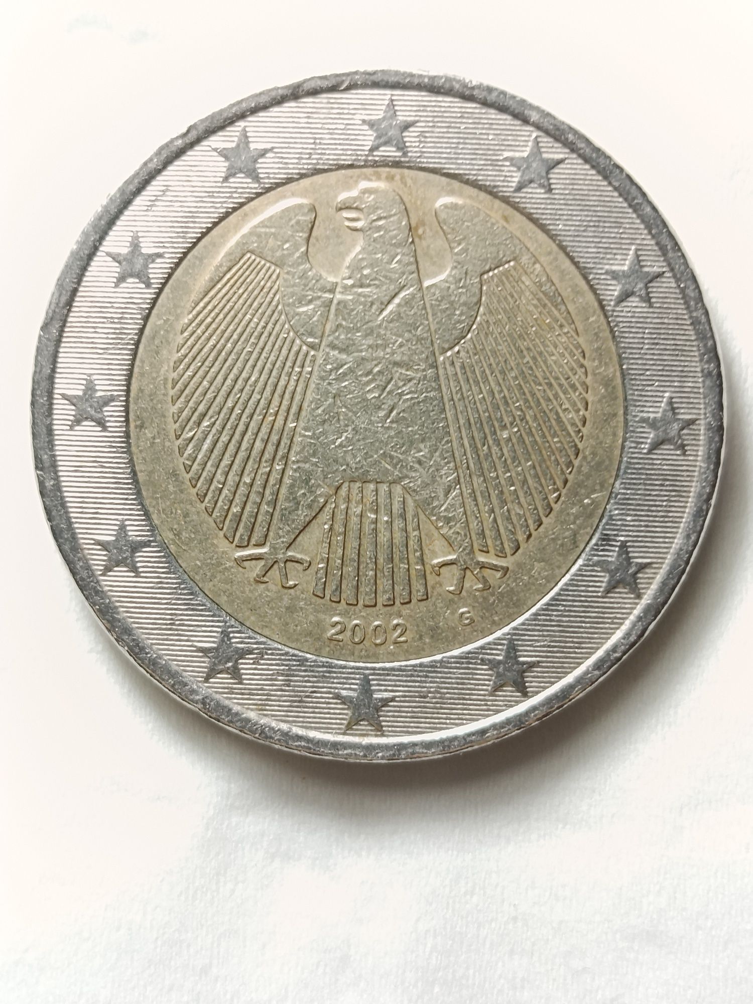 Moeda de 2€ - Ano 2002 - Alemanha - muito rara