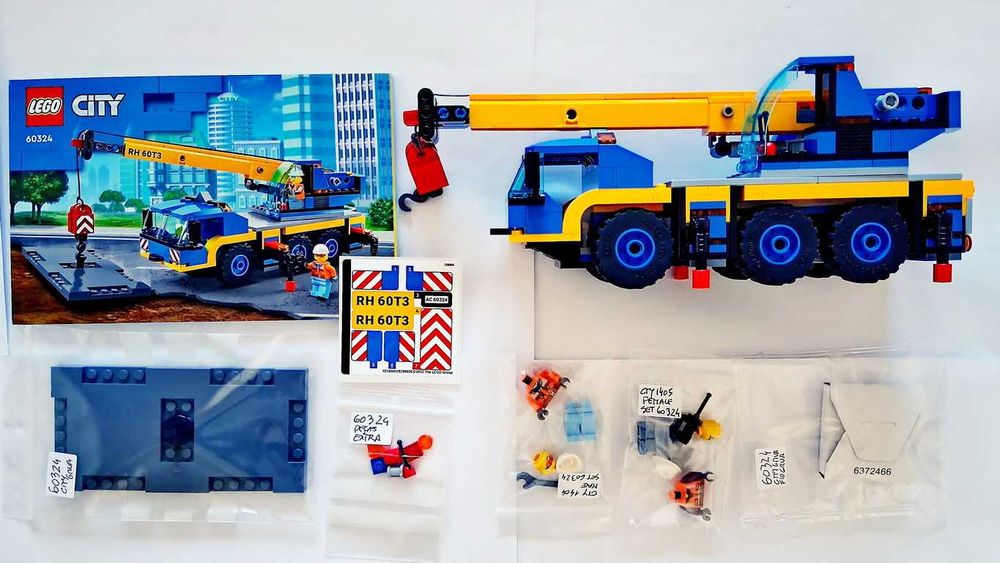 Lego City 60324 Mobile Crane em peças novas semi montado