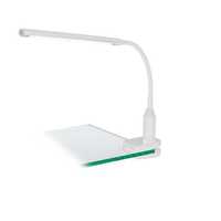 LAROA oprawa zaciskowa lampa stołowa biurkowa LED biała