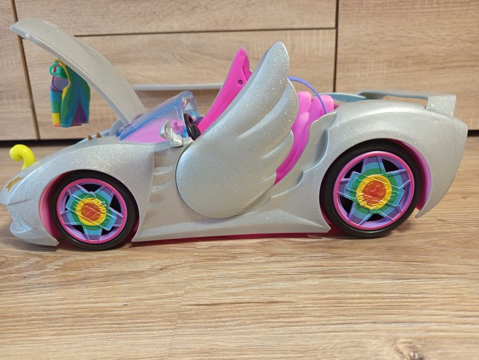 Jak nowy kabriolet Barbie auto extra gwiazd plus akcesoria