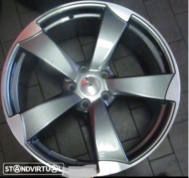 Jantes 17 Novas RS3 Antracite Polidas novo modelo et35 e 45 c/pneus