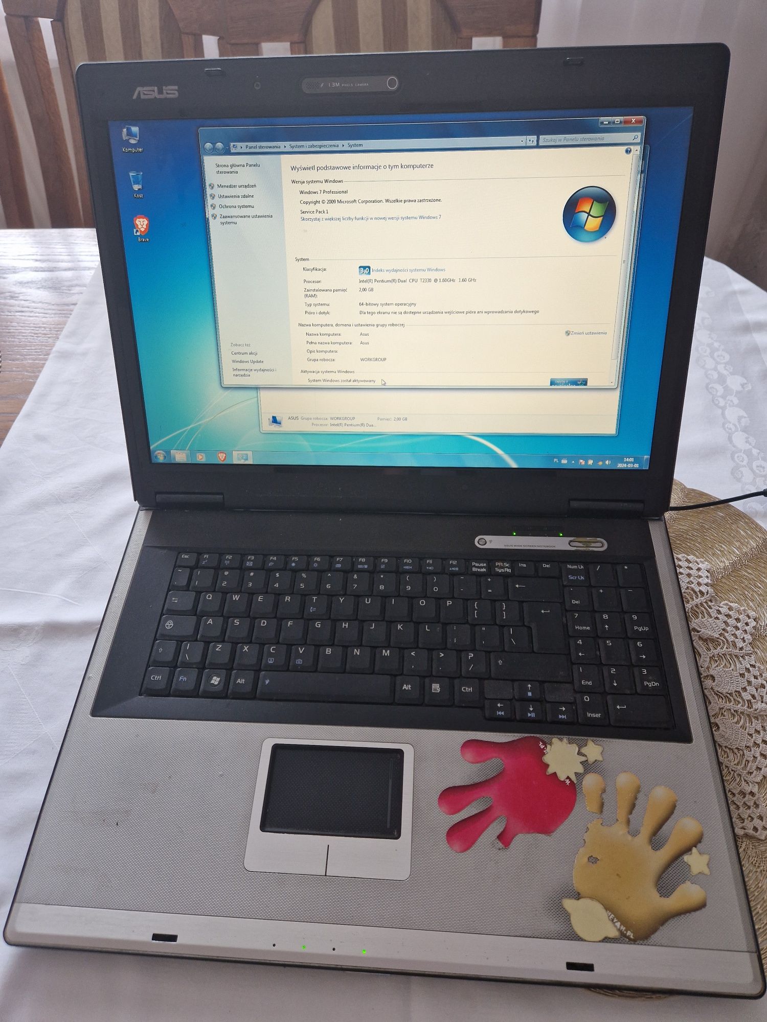 Laptop Asus X70L ram 2GB