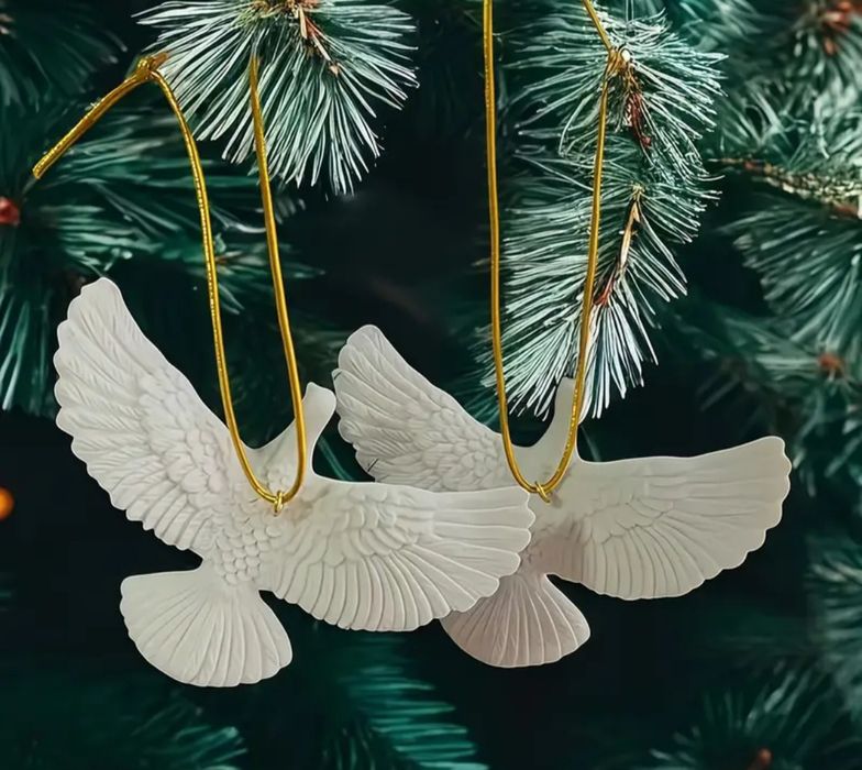 Sprzedam nowe ozdoby na choinkę dwie turkawki