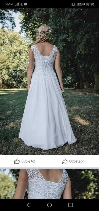 Suknia ślubna styl rustykalny/boho