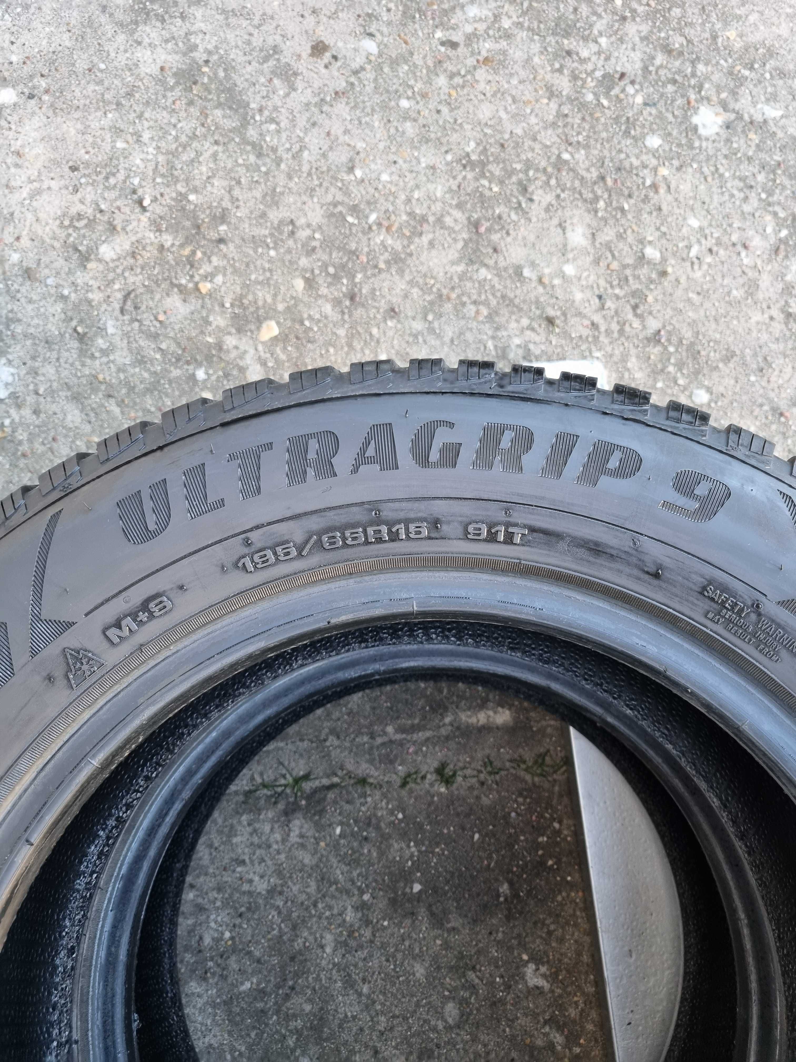 Opony zimowe GOODYEAR UltraGrip 9 195/65 R15 91T KOMPLET P360