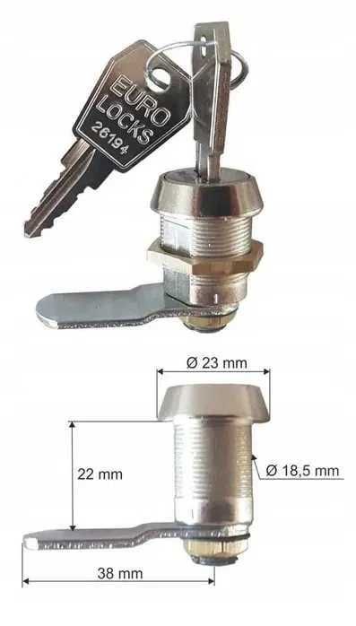 Zamek do szafek ubraniowych BHP EURO-LOCK B671 x5sztuk