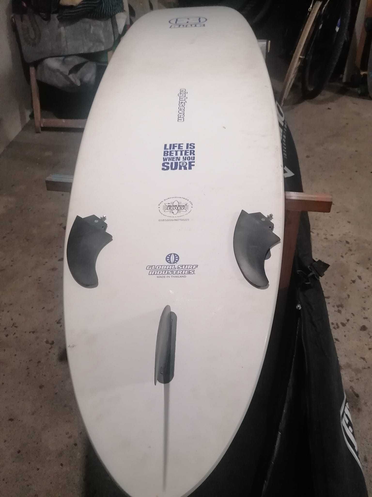 Fishtail 7 malibu Evolution Funboard epoxy NSP Torq prancha surf FCS