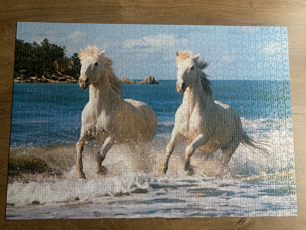 Puzzle z motywem koni