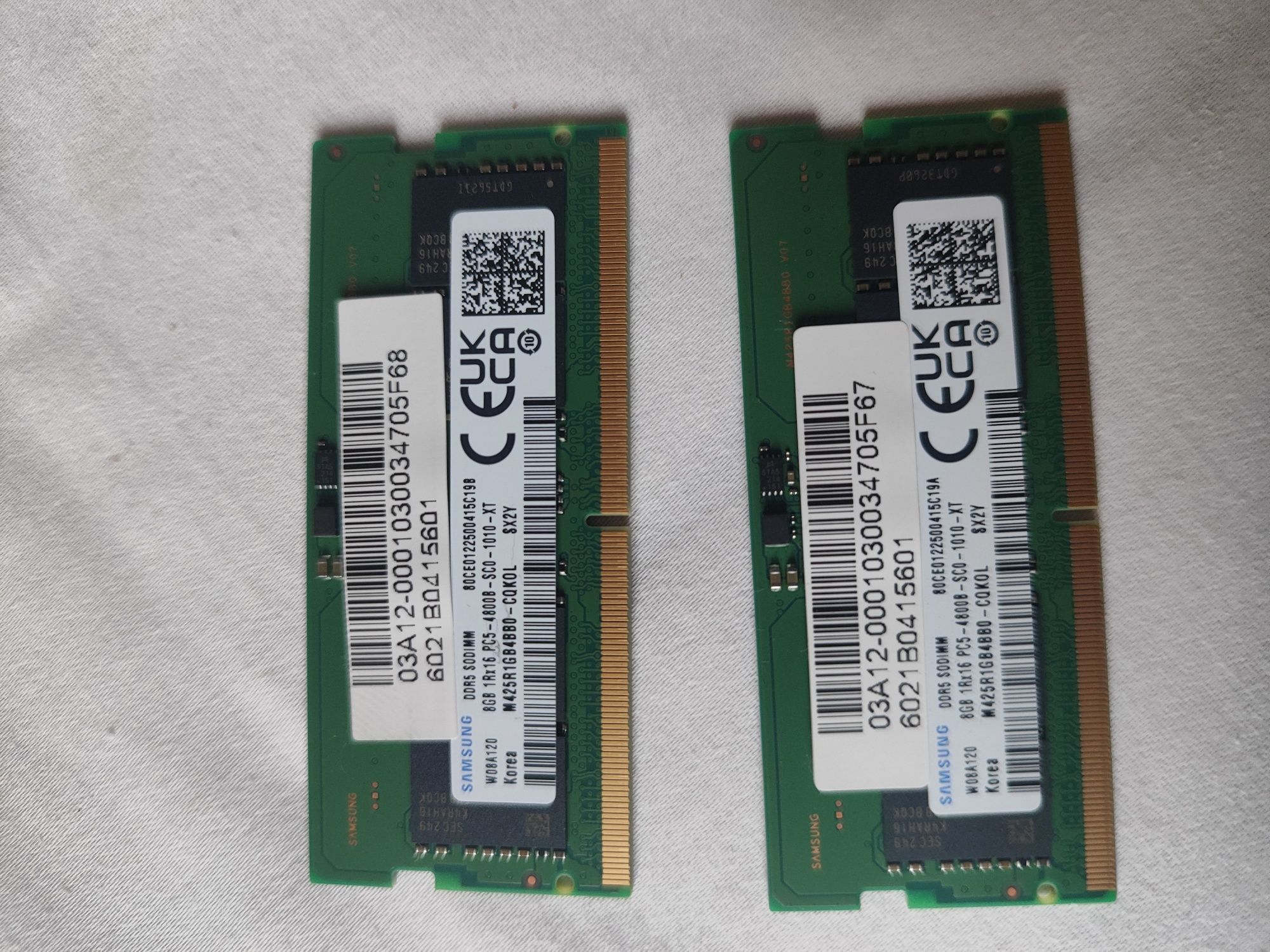 DDR5 2*8GB samsung SO-DIMM