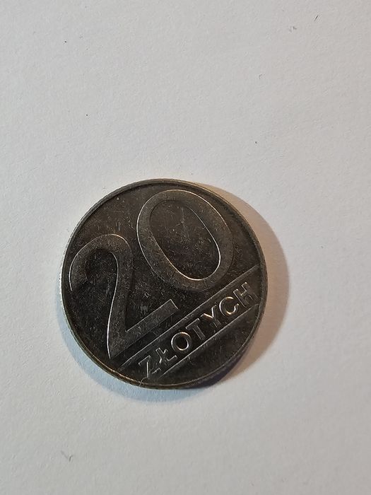 Moneta nr.7 nominał 20 zł 1989 rok za 10 zł