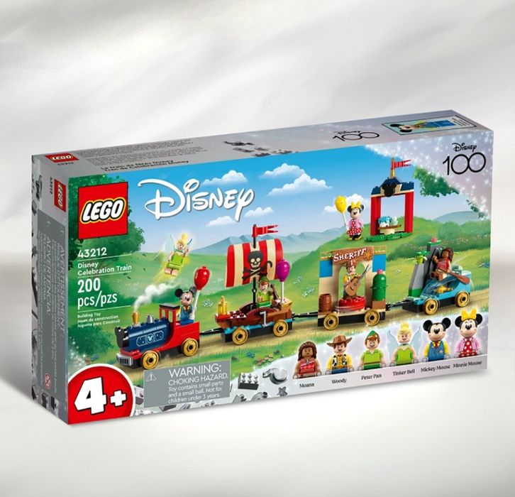 4+ лего Дісней 43212 Святковий потяг lego Disney для малюків