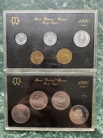 Monety obiegowe Zestaw rocznikowy 1980 Polska (do negocjacji)