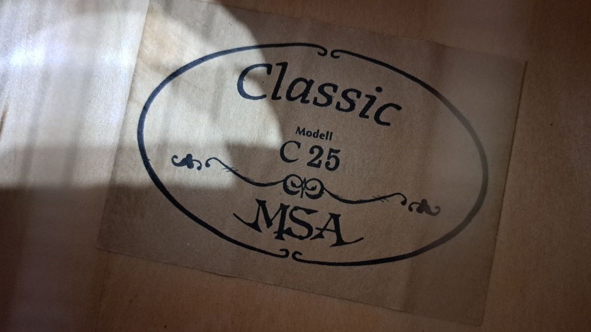 Класична гітара MSA Classic C25 SunBurst 1 (дивись стан)