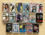 Zestaw 17 kaset magnetofonowych: polski rock, SHOUT, YOKASHIN, HUMAN