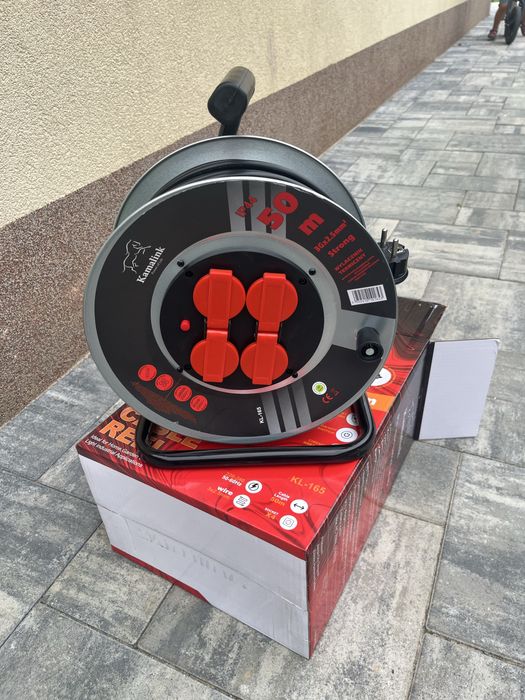 Przedluzacz na bebnie 3x2.5 50m