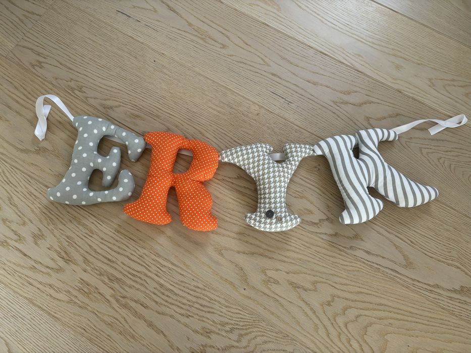 Dekoracja do pokoju dzieciecego Litery Imię Eryk