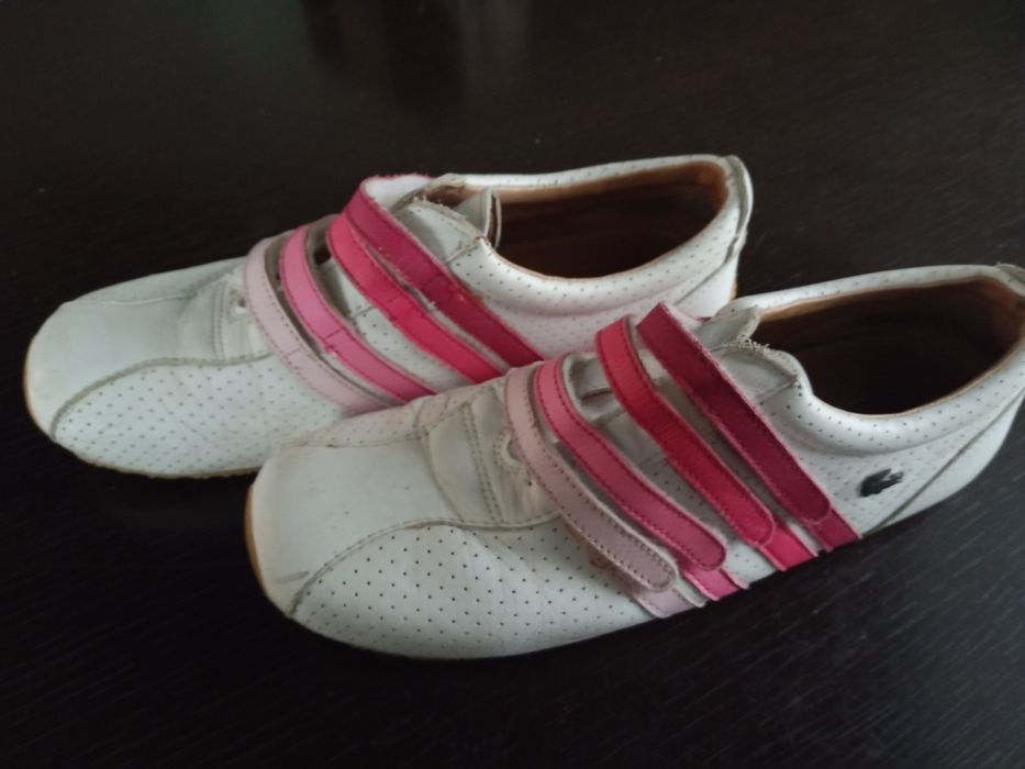 Buty skórzane Lacoste