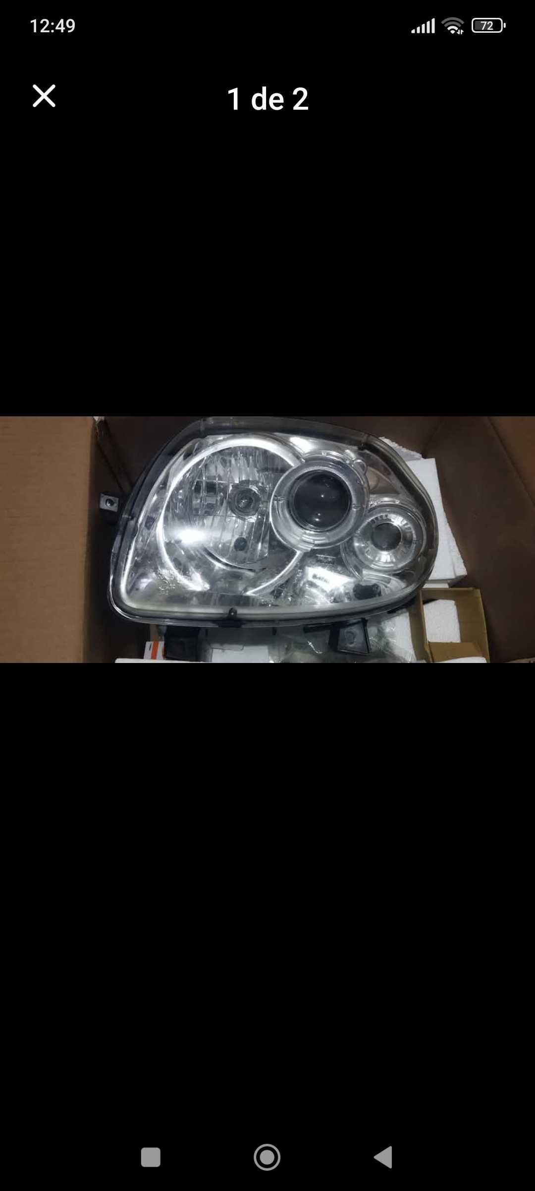 Faróis led Renault Clio