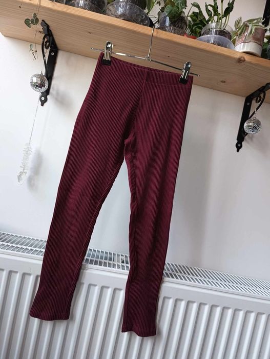 Legginsy prążkowane, getry h&m 134