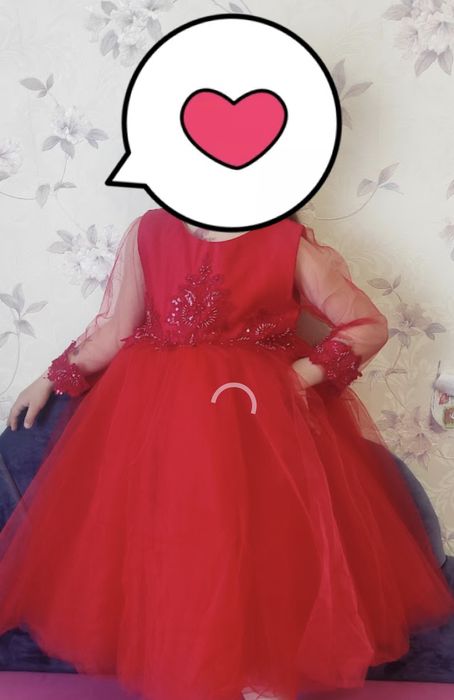 Сукня святкова червона випускний новий рік