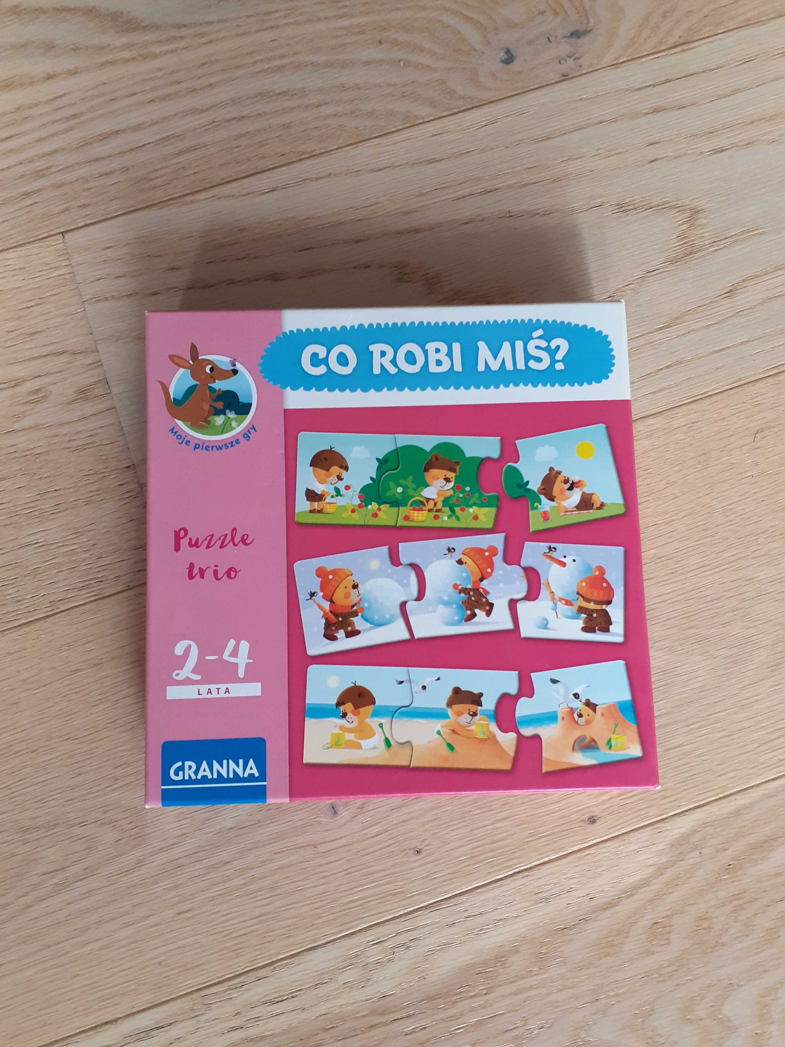 Puzzle Granna -Co robi miś?