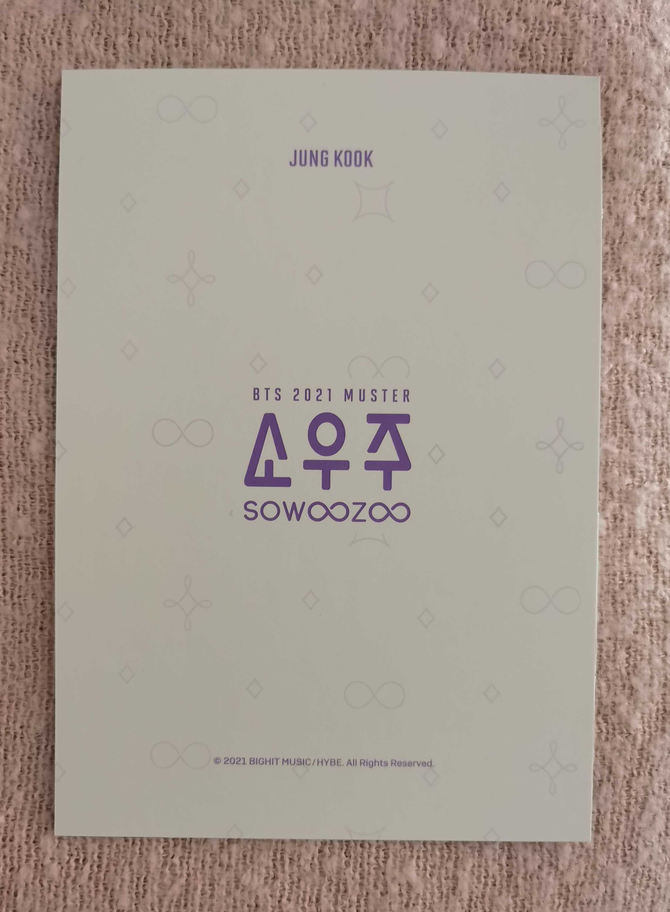BTS Jungkook - pocztówka z Sowoozoo