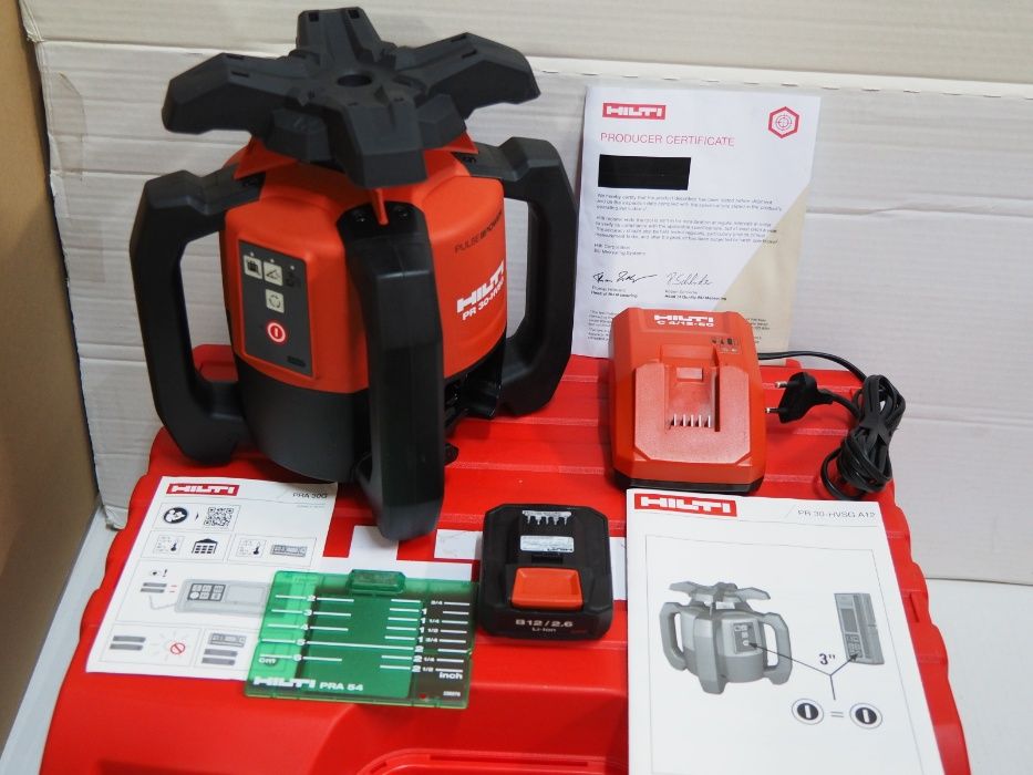 Niwelator laser HILTI PR 30 HVSG A12 obrotowy bez detektora Pra 30g