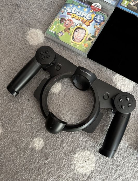 Duży zestaw PS Move, PS Wheel, kamera i 5 gier!